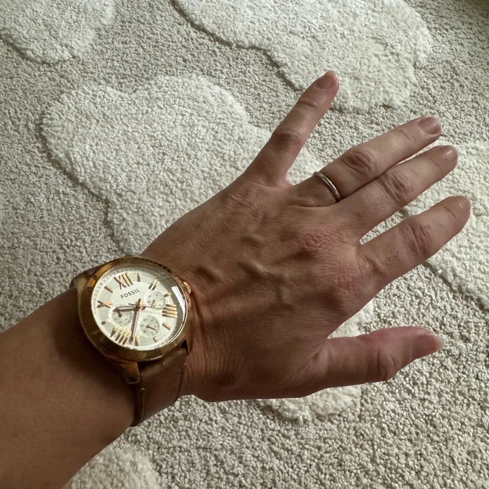 Fossil Cecile Watch in Rose Gold—New Battery!